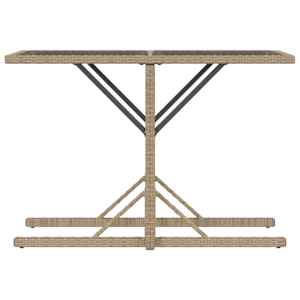 3dílný bistro set s poduškami béžový polyratan - obrázek 8