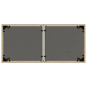 Zahradní stůl se skleněnou deskou béžový 115x54x74 cm polyratan - obrázek 7