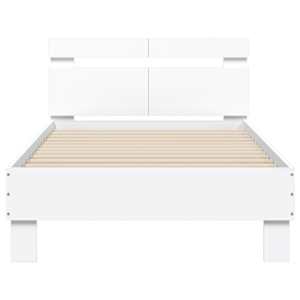 Rám postele s čelem bílý 100 x 200 cm kompozitní dřevo - obrázek 5