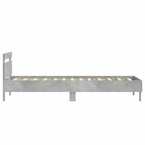 Rám postele s čelem betonově šedý 90 x 200 cm kompozitní dřevo - obrázek 6