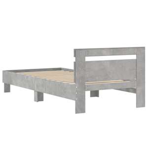 Rám postele s čelem betonově šedý 90 x 200 cm kompozitní dřevo - obrázek 7