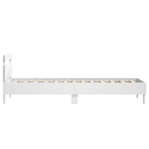 Rám postele s čelem bílý 75 x 190 cm kompozitní dřevo - obrázek 6