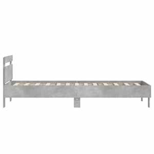 Rám postele s čelem betonově šedý 75 x 190 cm kompozitní dřevo - obrázek 6