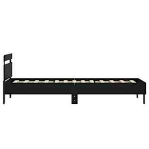 Rám postele s čelem a LED osvětlením černý 90 x 200 cm - obrázek 8