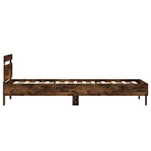 Rám postele s čelem a LED osvětlením kouřový dub 90 x 190 cm - obrázek 8