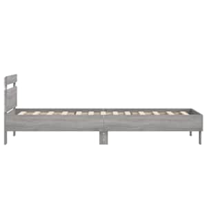 Rám postele s čelem a LED osvětlením šedý sonoma 90 x 190 cm - obrázek 8