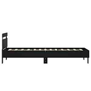 Rám postele s čelem a LED osvětlením černý 75 x 190 cm - obrázek 8