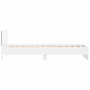 Rám postele s čelem a LED osvětlením bílý 100 x 200 cm - obrázek 8