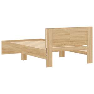 Rám postele s čelem a LED osvětlením dub sonoma 100 x 200 cm - obrázek 9