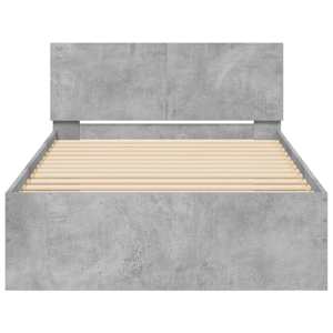 Rám postele s čelem a LED osvětlením betonově šedý 100 x 200 cm - obrázek 7