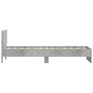 Rám postele s čelem a LED osvětlením betonově šedý 90 x 190 cm - obrázek 8