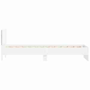 Rám postele s čelem a LED osvětlením bílý 75 x 190 cm - obrázek 8