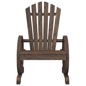 Zahradní židle Adirondack 2 ks masivní jedlové dřevo - obrázek 5