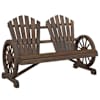 vidaXL 2-kohaline aia Adirondack tool, nulupuit