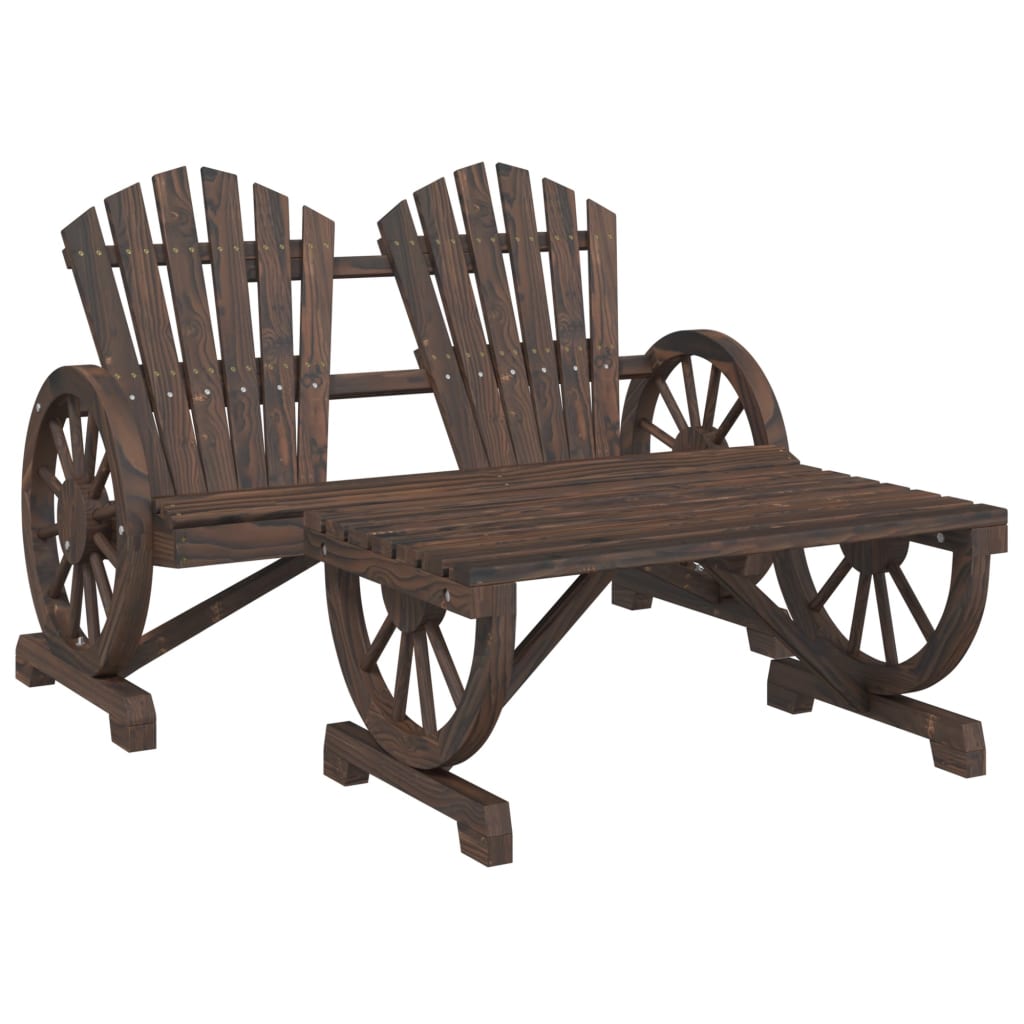 vidaXL 2dílná zahradní sedací souprava masivní jedlové dřevo