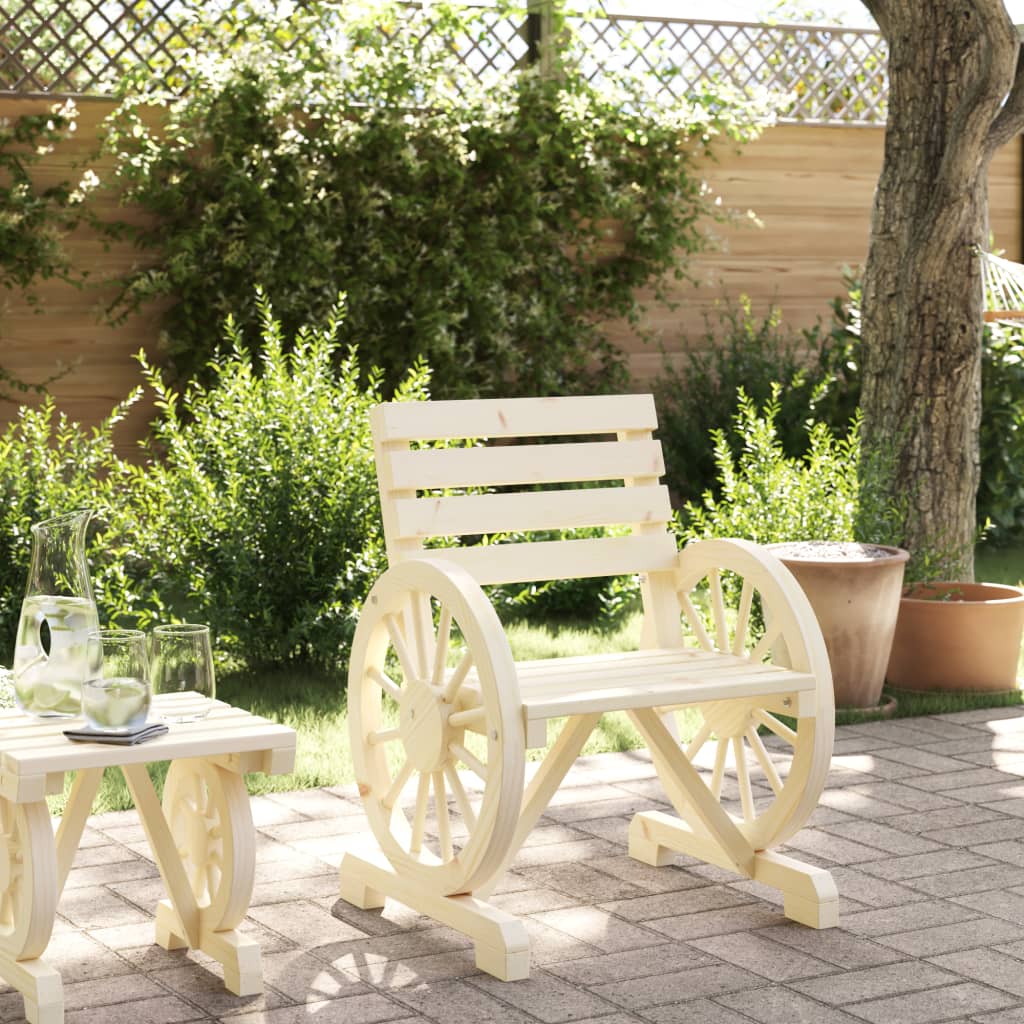vidaXL Tuinstoel 58x58x78,5 cm massief vurenhout afbeelding