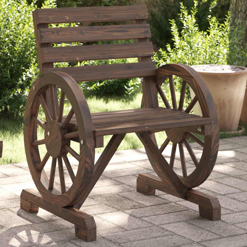 vidaXL Gartenstuhl 58x58x78,5 cm Massivholz Tanne