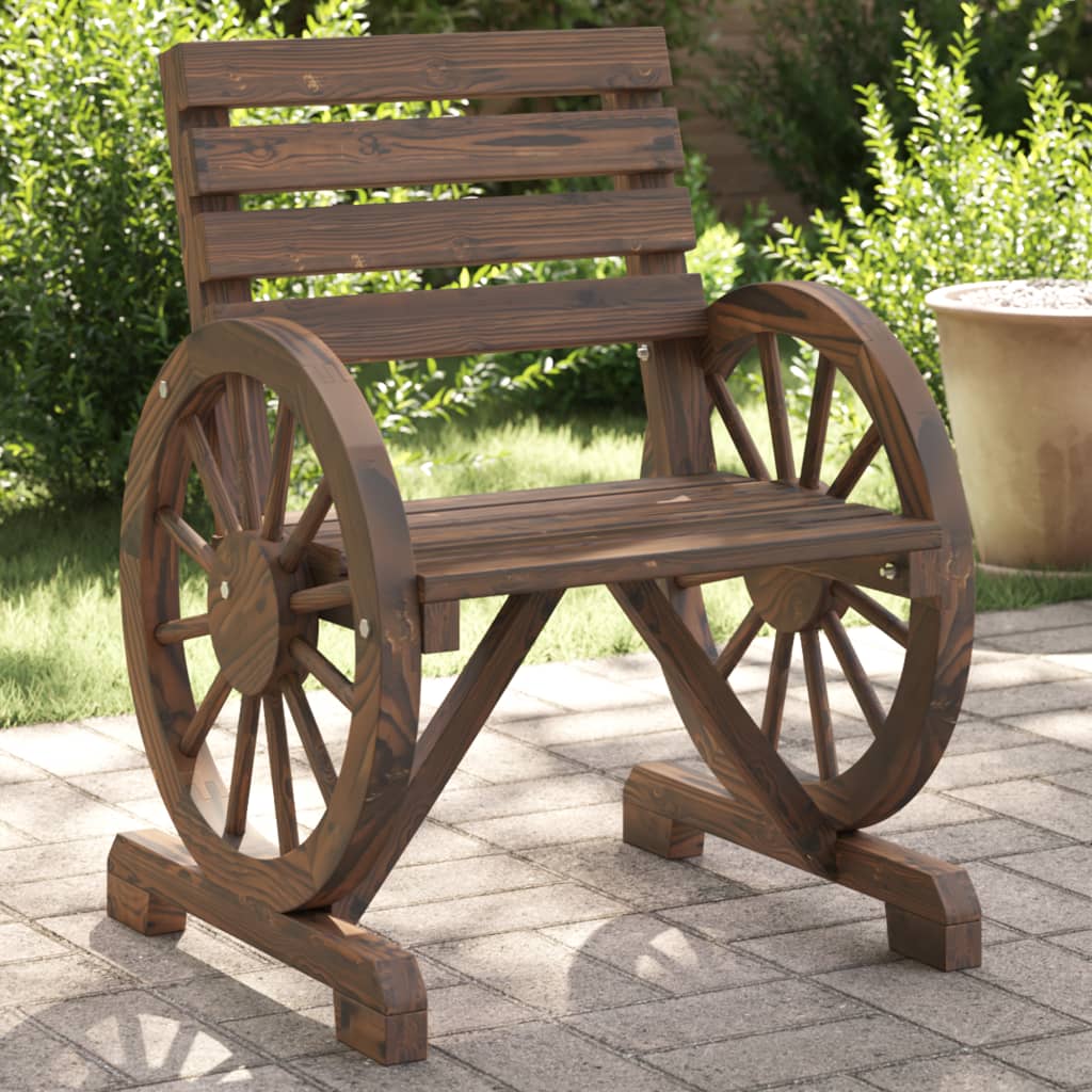 Zahradní židle 2 ks 58 x 58 x 78,5 cm masivní jedlové dřevo