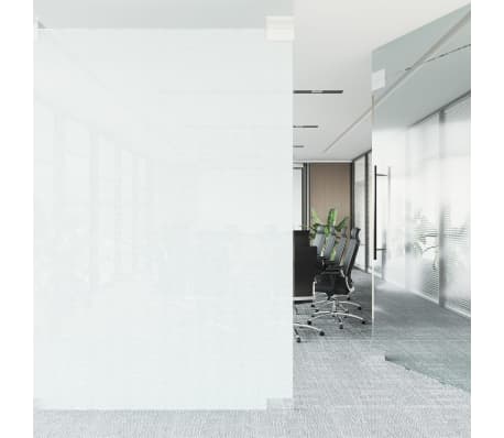 vidaXL Film pour fen&ecirc;tre d&eacute;poli blanc 60x2000 cm PVC