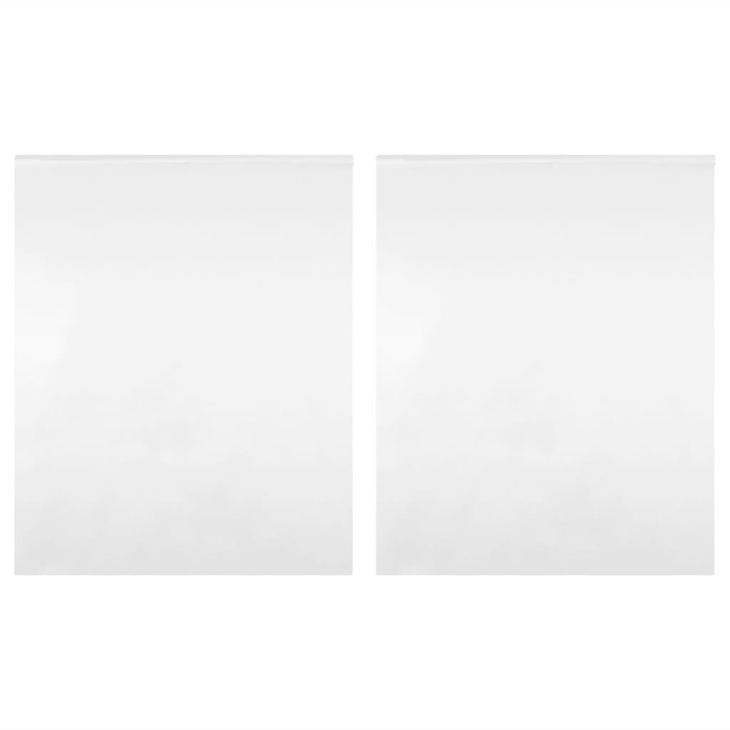 vidaXL Zrkadlové fólie 2 ks samolepiace 90x100 cm PET