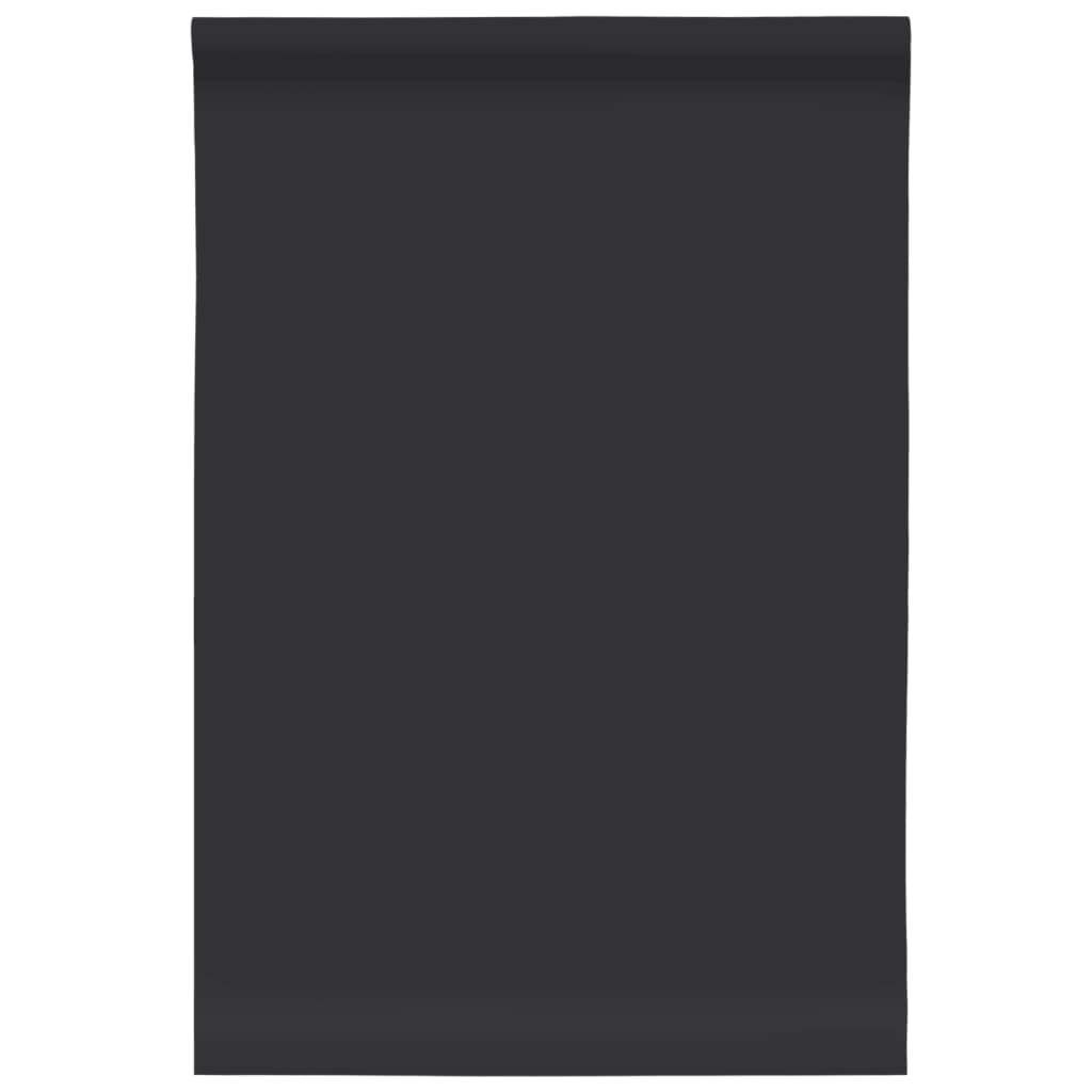 Öntapadós matt fekete PVC bútormatrica 90 x 500 cm 