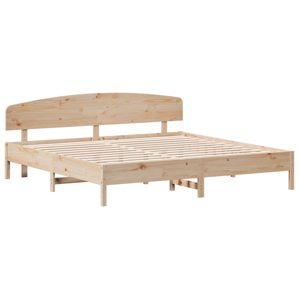 vidaXL Bedframe zonder matras massief grenenhout 200x200 cm afbeelding