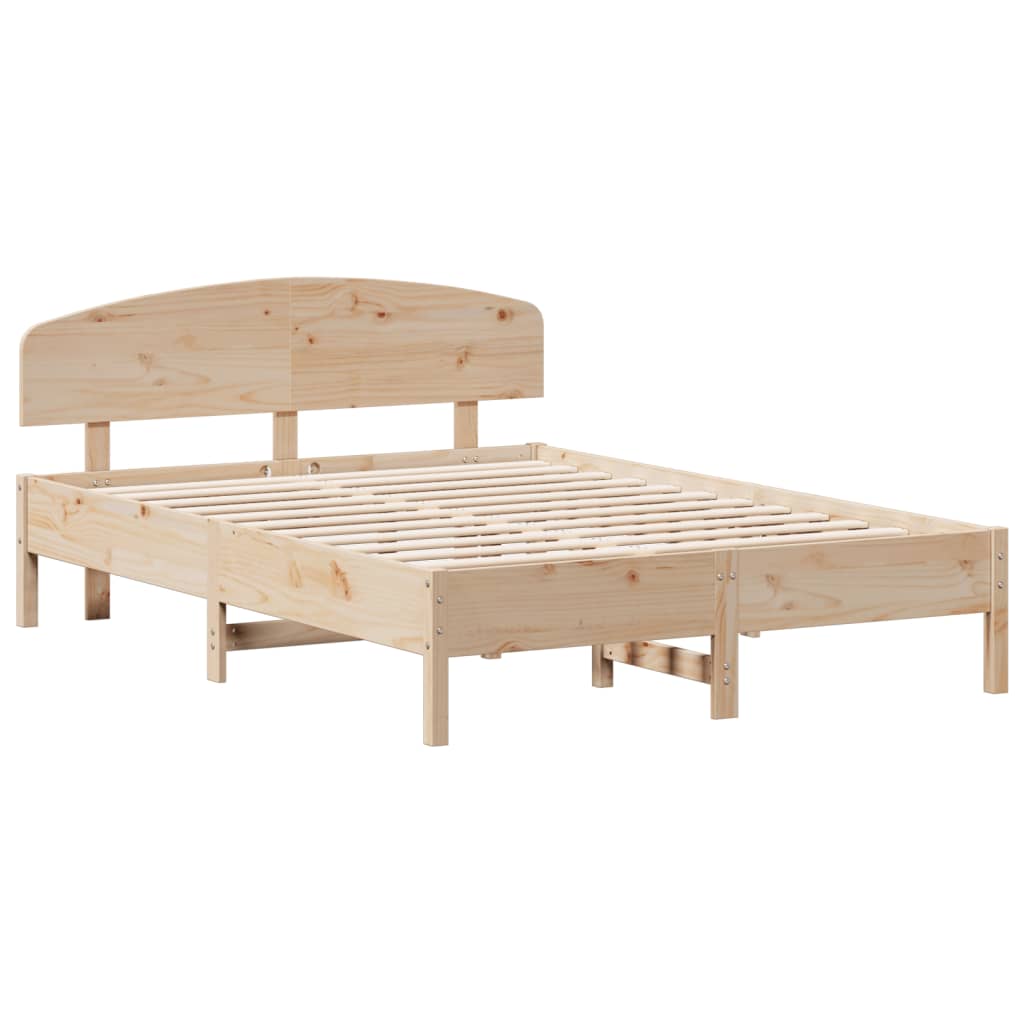 vidaXL Bedframe zonder matras massief grenenhout 160x200 cm afbeelding