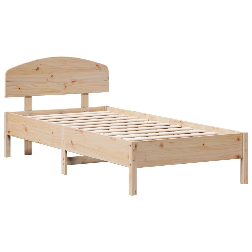 vidaXL Bedframe zonder matras massief grenenhout 90x200 cm afbeelding