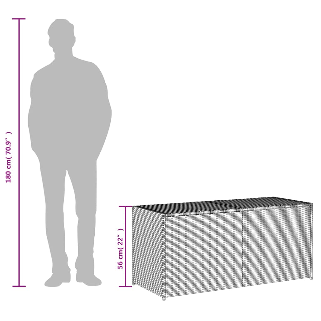 Outdoor Storage Deck Box Chest Cabinet for Patio Cushions Garden Tools vidaXL - Picture 51 of 106