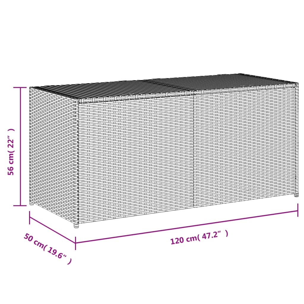 Outdoor Storage Deck Box Chest Cabinet for Patio Cushions Garden Tools vidaXL - Picture 58 of 106