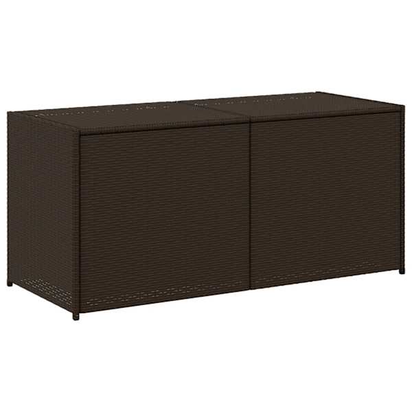 vidaXL aia hoiukast, pruun, 283 l, pol&uuml;rotang