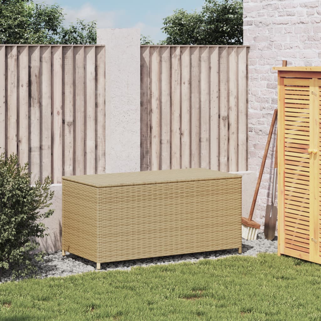 vidaXL Záhradný úložný box mix béžovej 190 l polyratan