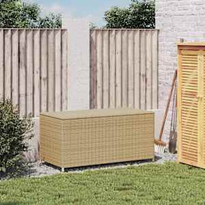 Zahradní úložný box mix béžové 190 l polyratan - obrázek 3