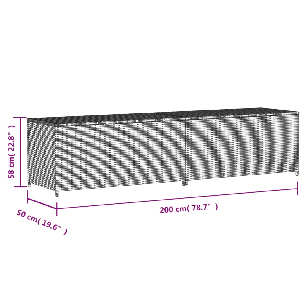 Outdoor Storage Deck Box Chest Cabinet for Patio Cushions Garden Tools vidaXL - Picture 82 of 106