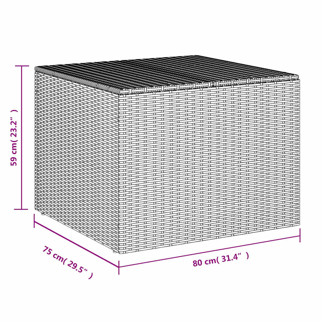 Outdoor Storage Deck Box Chest Cabinet for Patio Cushions Garden Tools vidaXL - Picture 22 of 106