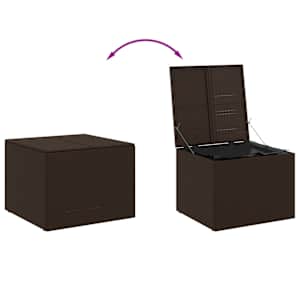 Zahradní úložný box hnědý 291 l polyratan - obrázek 7