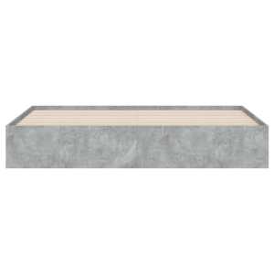 Rám postele se zásuvkami betonově šedý 200 x 200 cm kompozit - obrázek 6