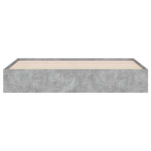 Rám postele se zásuvkami betonově šedý 160 x 200 cm kompozit - obrázek 6