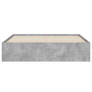 Rám postele se zásuvkami betonově šedý 150 x 200 cm kompozit - obrázek 6