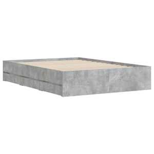 Rám postele se zásuvkami betonově šedý 120 x 200 cm kompozit - obrázek 4
