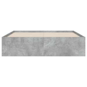 Rám postele se zásuvkami betonově šedý 120 x 200 cm kompozit - obrázek 6