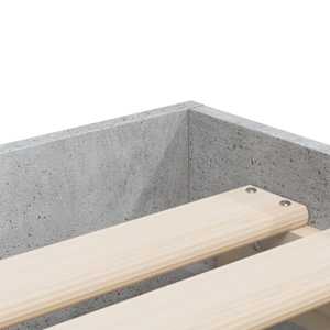 Rám postele se zásuvkami betonově šedý 100 x 200 cm kompozit - obrázek 9