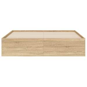 Rám postele se zásuvkami dub sonoma 140x190 cm kompozitní dřevo - obrázek 6
