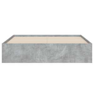 Rám postele se zásuvkami betonově šedý 140 x 190 cm kompozit - obrázek 6
