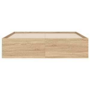 Rám postele se zásuvkami dub sonoma 120x190 cm kompozitní dřevo - obrázek 6