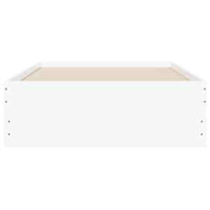 Rám postele se zásuvkami bílý 75 x 190 cm kompozitní dřevo - obrázek 5