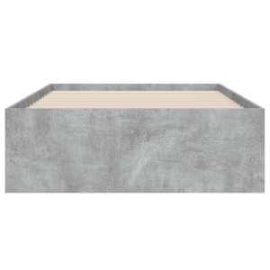 Rám postele se zásuvkami betonově šedý 75 x 190 cm kompozit - obrázek 6