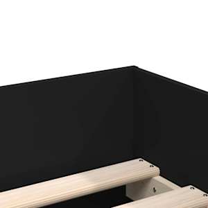 Rám postele se zásuvkami černý 100 x 200 cm - obrázek 9