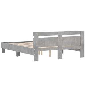 Rám postele s čelem betonově šedý 150 x 200 cm kompozitní dřevo - obrázek 7