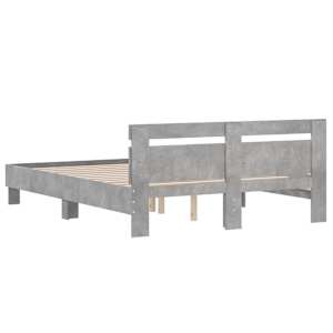 Rám postele s čelem betonově šedý 140 x 190 cm kompozitní dřevo - obrázek 7